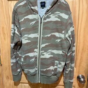 Old Navy camp zippered hoodie lined with thermal